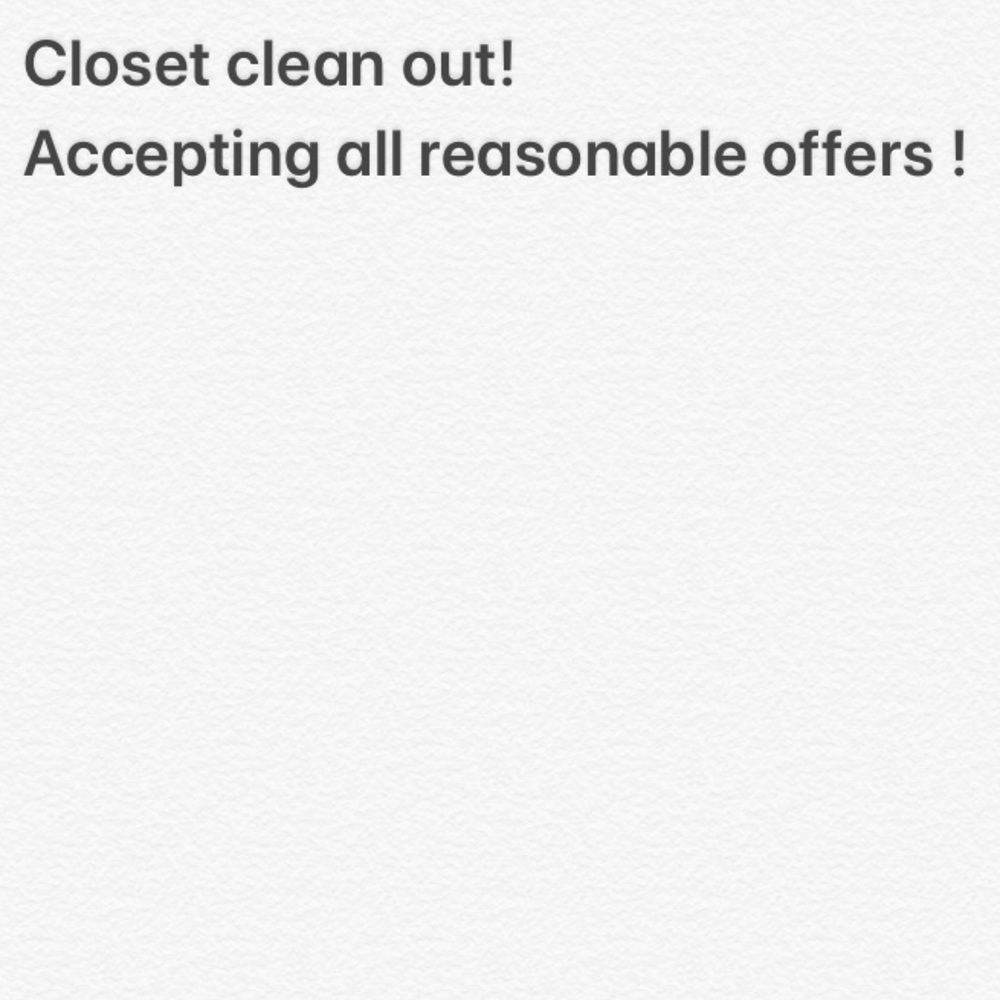 Closet clean out !